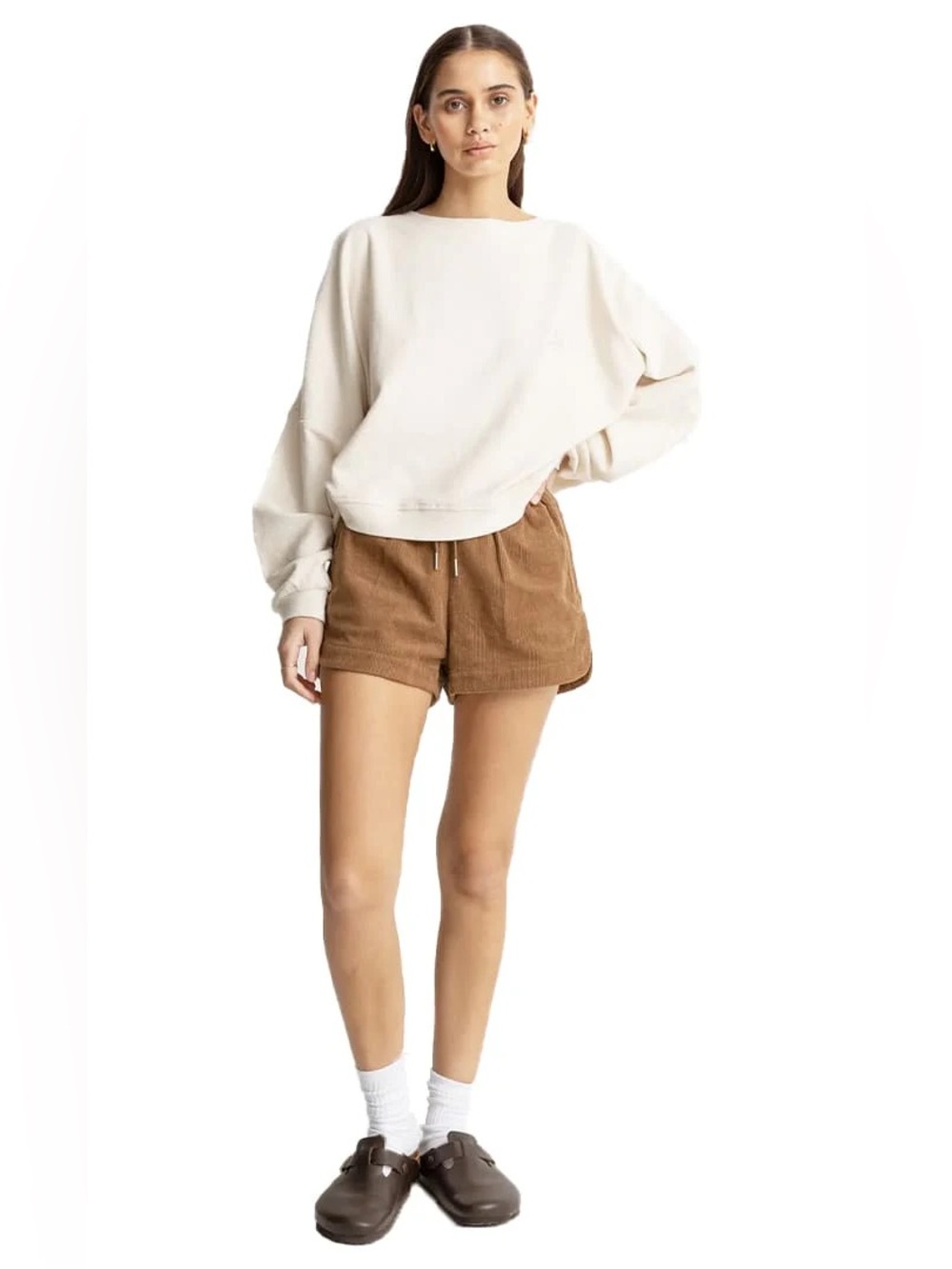 Rhythm Mazzy Corduroy Camel Shorts 2